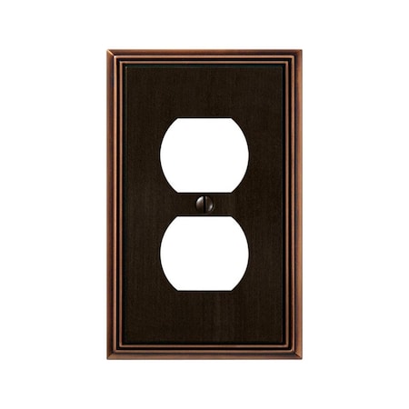 Wormhole 1 Duplex Aged Bronze Wallplate WO3310927